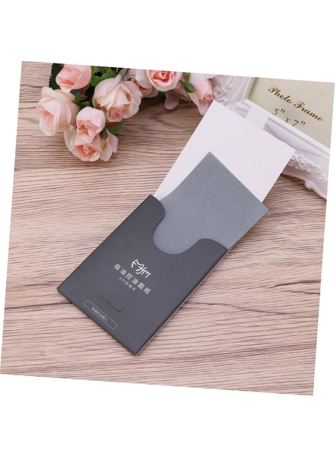 أوراق امتصاص الزيوت العطرية للوجه من البامبو والفحم، ورق امتصاص الماء من فحم البامبو للبشرة الدهنية، مناديل وجه ورقية ماصة للزيوت ، 100 قطعة - Image 4